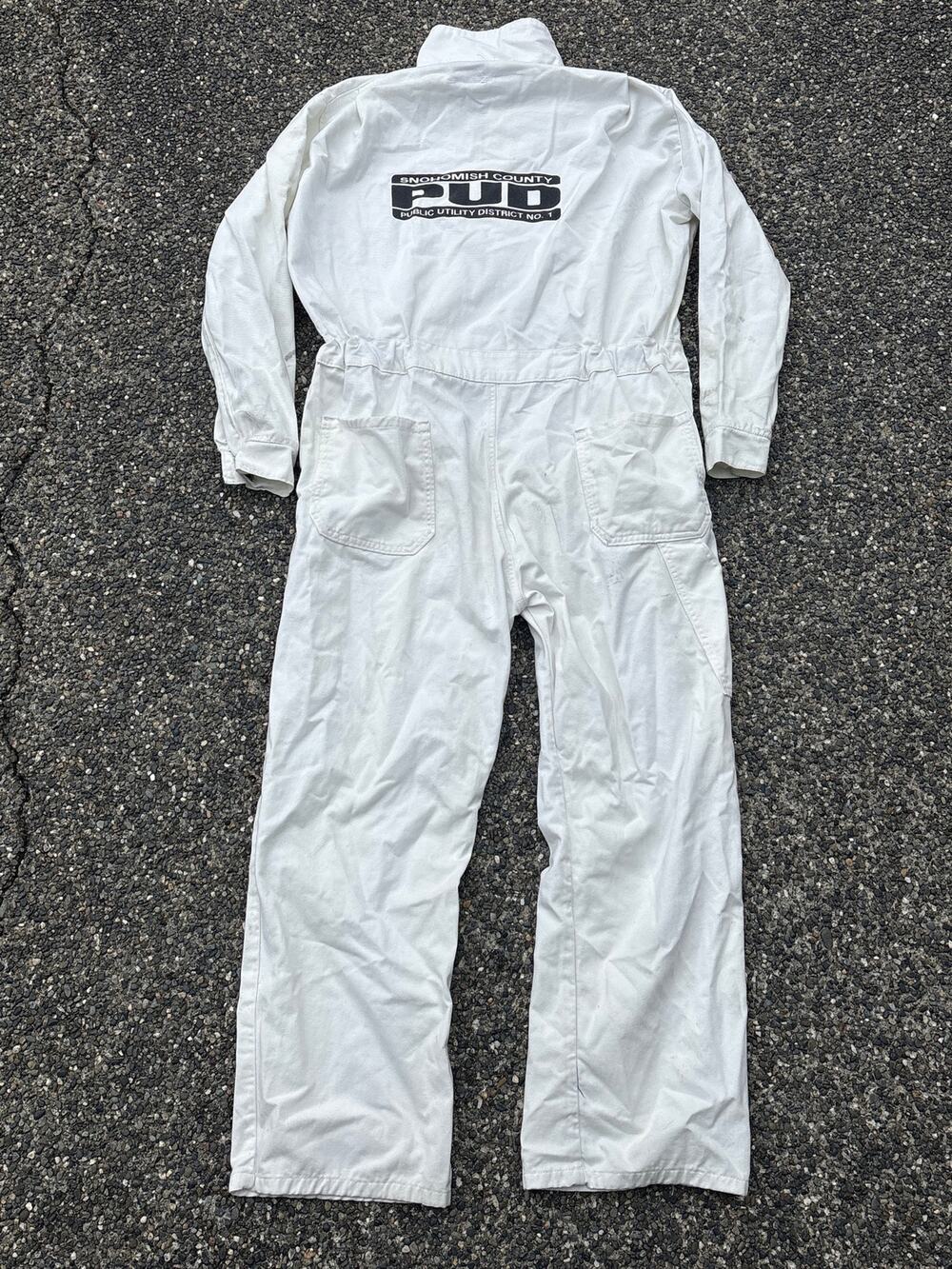 Vtg White Utility company Coveralls Westex FR HRC 2 USA made size 46 SNO PUD